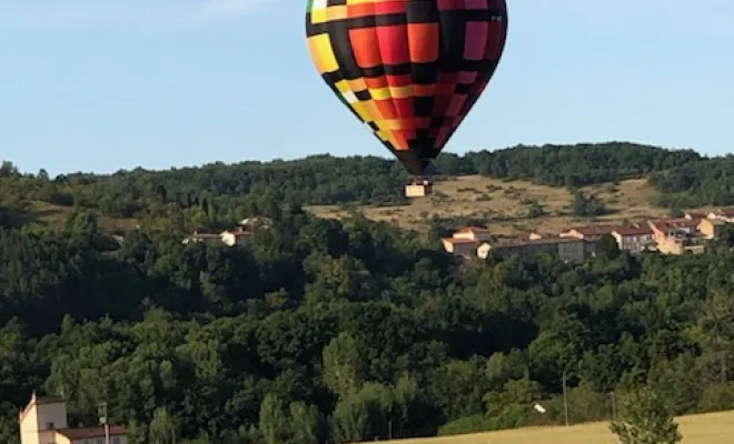 baptême montgolfière cordes sur ciel