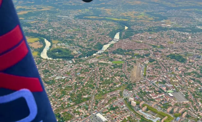 Survol du Tarn, au gré du vent..., Albi, Lukkas Montgolfiere