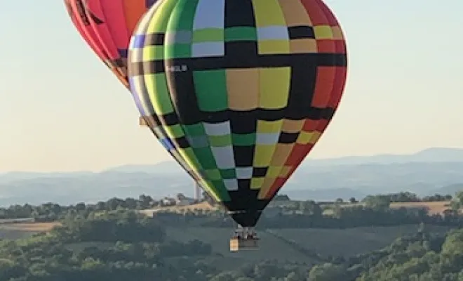 vol en duo au dessus du Tarn